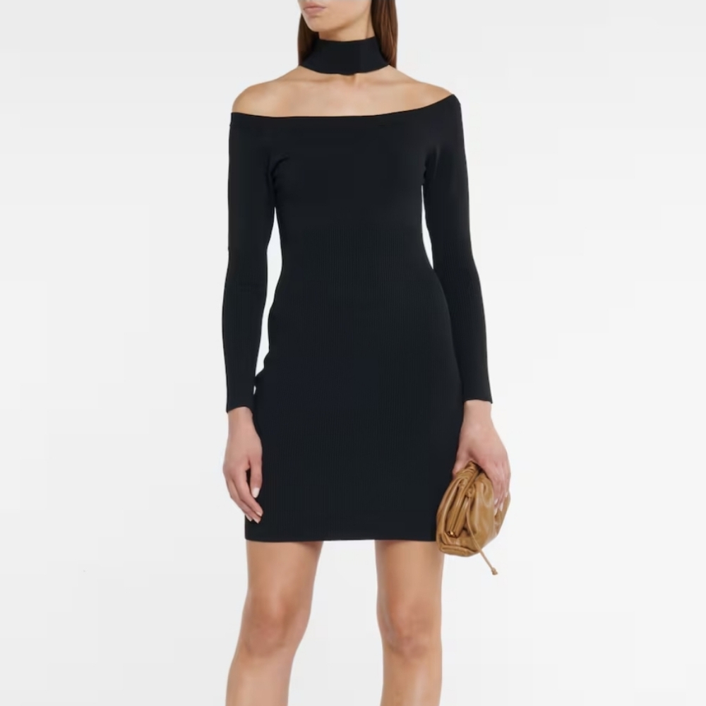 Jonathan Simkhai Juliana Cutout Ribbed Knit Mini Dress Size S